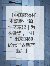 中国经济样本观察·“镇”了不起｜为衣做架，“挂”出来的80亿元“衣架产业”